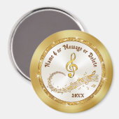 Muzieknoten Magneten, Muziek met de smaak van de p Magneet (Voorkant / Achterkant)