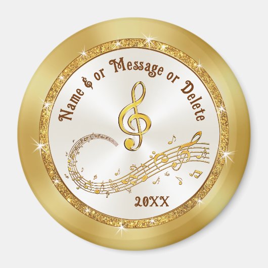 Muzieknoten Magneten, Muziek met de smaak van de p Magneet (Voorkant)