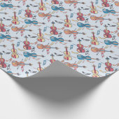 Muzieknoten met angstige Violins Cadeaupapier (Hoek)