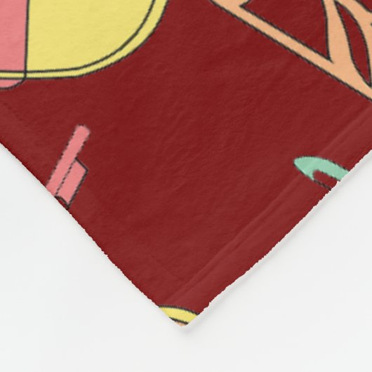 Muzieknoten met angstige Violins Fleece Deken (Hoek)