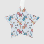 Muzieknoten met angstige Violins Ornament (achterkant)