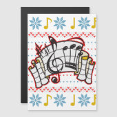 Muzieknoten met een lelijke kerstbeker (Voorkant / Achterkant)