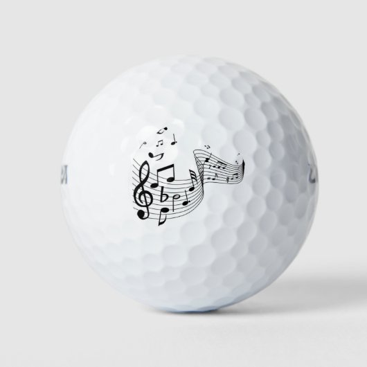 Muzieknoten met franje golfballen (Voorkant)