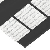 Muzieknoten met handgeschreven vel korte tafelloper (Hoek)