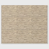 Muzieknoten met handgeschreven Vintages Cadeaupapier (Vlak)