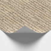 Muzieknoten met handgeschreven Vintages Cadeaupapier (Hoek)