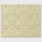 Muzieknoten met handgeschreven Vintages Cadeaupapier (Vlak)