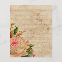  muzieknoten met rozen bloem