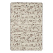 Muzieknoten Mini Klembord (Achterkant)
