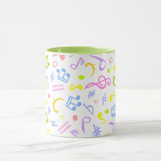 muzieknoten mok (Midden)