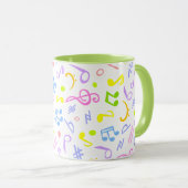 muzieknoten mok (Voorkant rechts)