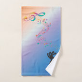 Muzieknoten Moon Stars Kokopelli Bad Handdoek (Handdoek)