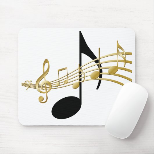 Muzieknoten Muismat (Met muis)