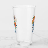 Muzieknoten Musical Clef Floral Gepersonaliseerde  Glas (Links)