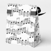 Muzieknoten Musical Love and Bedankt Wedding Favor Bedankdoosjes (Achterkant)