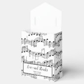 Muzieknoten Musical Love and Bedankt Wedding Favor Bedankdoosjes (Geopend)