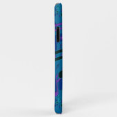 Muzieknoten Musical Pattern Blue Green Paars Case-Mate iPhone Case (Achterkant/rechts)