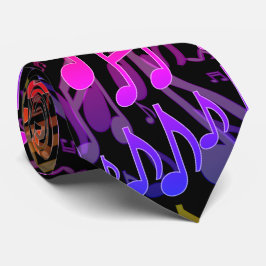 Muzieknoten Musical Pattern Fun Bright Colors Stropdas