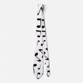 muzieknoten Musical Pattern Necktie Stropdas (Voorkant)