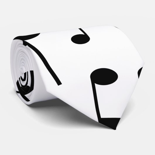 muzieknoten Musical Pattern Necktie Stropdas (Opgerold)