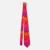 Muzieknoten Musical Pattern Red Bright Colors Stropdas (Achterkant)