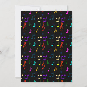 Muzieknoten Musicien Gifts Musical Note Art Lovers Bedankkaart