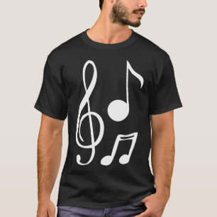 Muzieknoten Muziek Clef gitaar Piano Graphic T-shi T-shirt