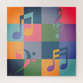 Muzieknoten | Muziek thema kunst Legpuzzel