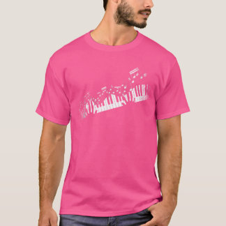 Muzieknoten Muziekinstrument Pianist Cadeau Idee P T-shirt