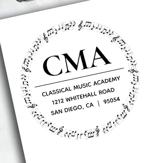 Muzieknoten Muzieklerarenopleiding Zelfinktende Stempel