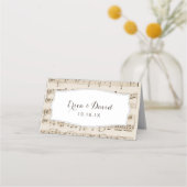  Muzieknoten Muzikale Trouwplaats Kaarten Plaatskaartje (Achterkant)