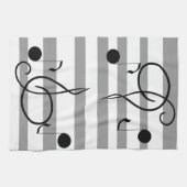 Muzieknoten Muzikant Gifts Theedoek (Horizontaal)