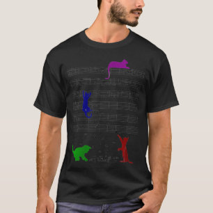 Muzieknoten muzikant t-shirt