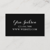 Muzieknoten muzikant van moderne professionele com visitekaartje (Achterkant)