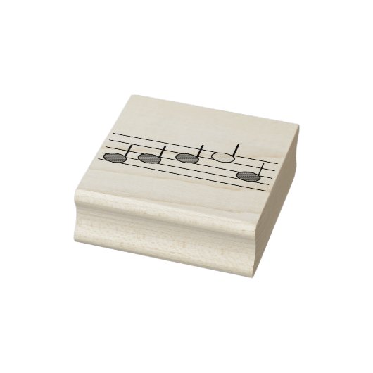 Muzieknoten Notenbalk Rubberstempel (Stempel)