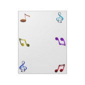 Muzieknoten Notitieblok (Linkerzijde)