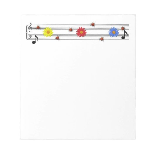 Muzieknoten Notitieblok (Voorkant)