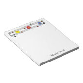 Muzieknoten Notitieblok Aangepaste naam (Schuin)