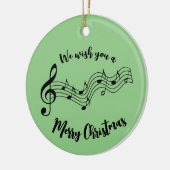 Muzieknoten Ontwerp Keramisch Ornament (Links)