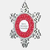 Muzieknoten Ontwerp Sneeuwvlok Ornament (Rechts)