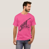 Muzieknoten Ontwerpfluit T-shirt (Voorkant volledig)