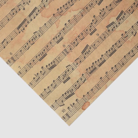 Muzieknoten op papier (Detail)