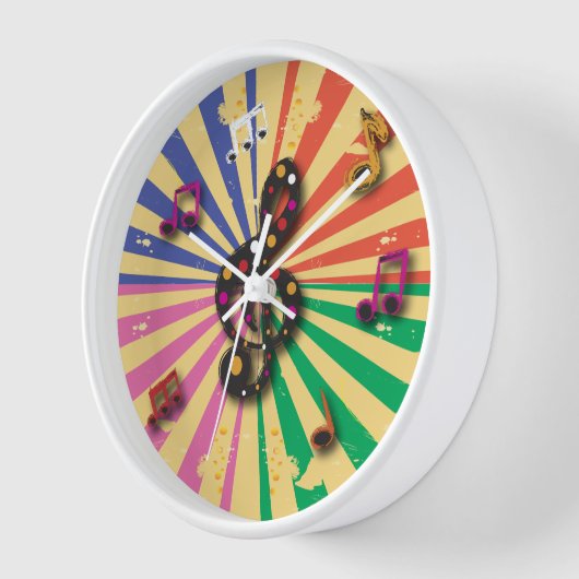 Muzieknoten op Sunsplash Background (Hoek)