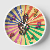 Muzieknoten op Sunsplash Background (Voorkant)