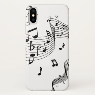 Muzieknoten op wit Case-Mate iPhone case