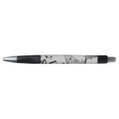 Muzieknoten op zilver pen (Voorkant)