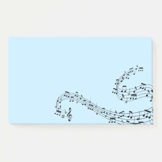 Muzieknoten Opmerkingen plaatsen Post-it® Notes (Voorkant)