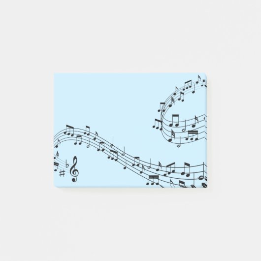 Muzieknoten Opmerkingen plaatsen Post-it® Notes (Voorkant)