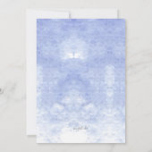 muzieknoten over de blauwe achtergrond kaart (Achterkant)