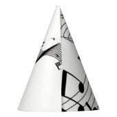 Muzieknoten over het Pet van de partij Feesthoedjes (Achterkant)